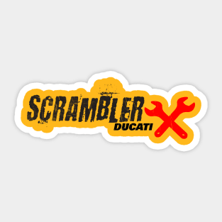 Scrambler Sticker